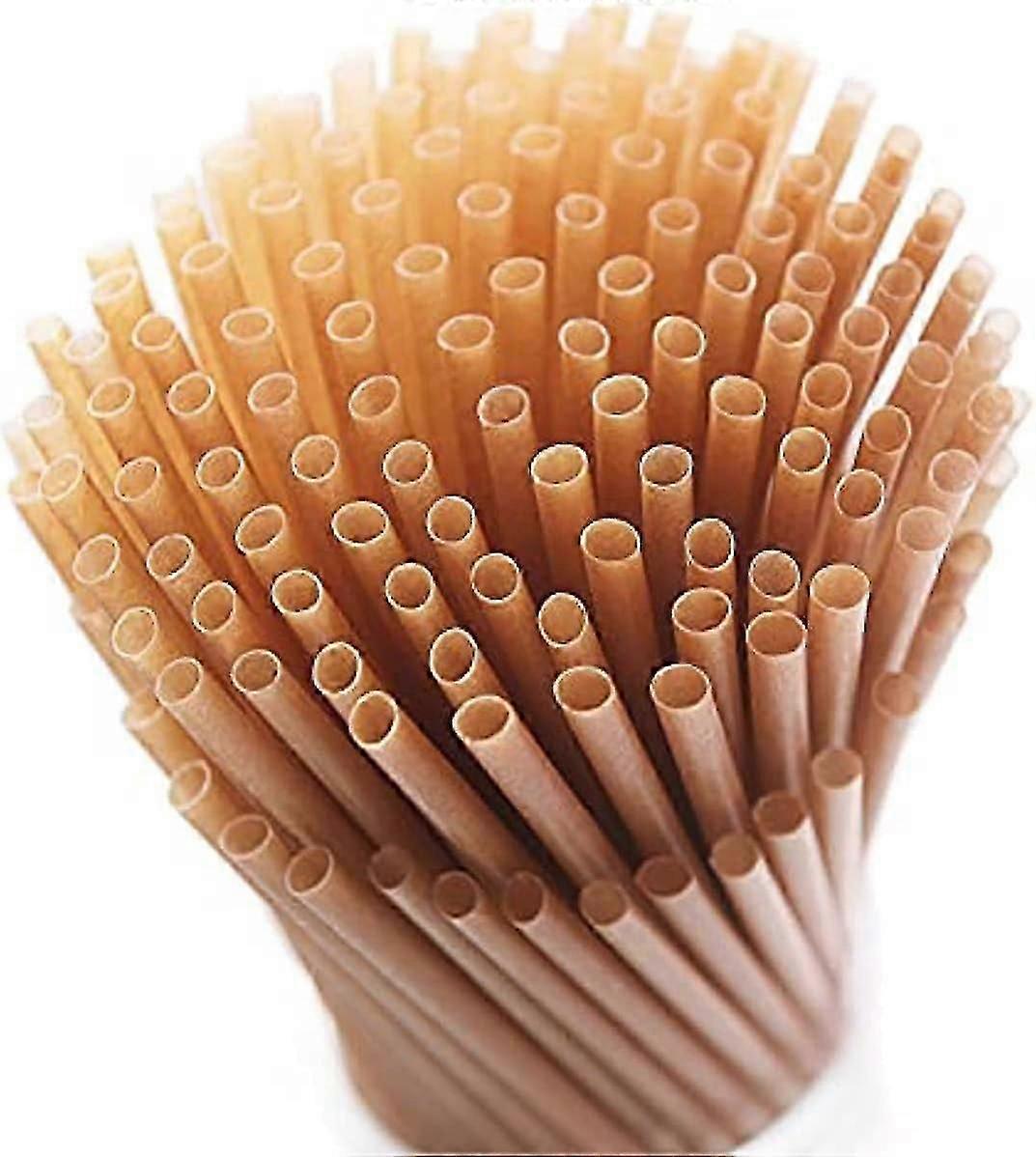 200 قطعة قش قصب السكر / قش صديق للبيئة قابل للتحلل / طول 20 سم / لحفلات شاطئ مطعم المنزل