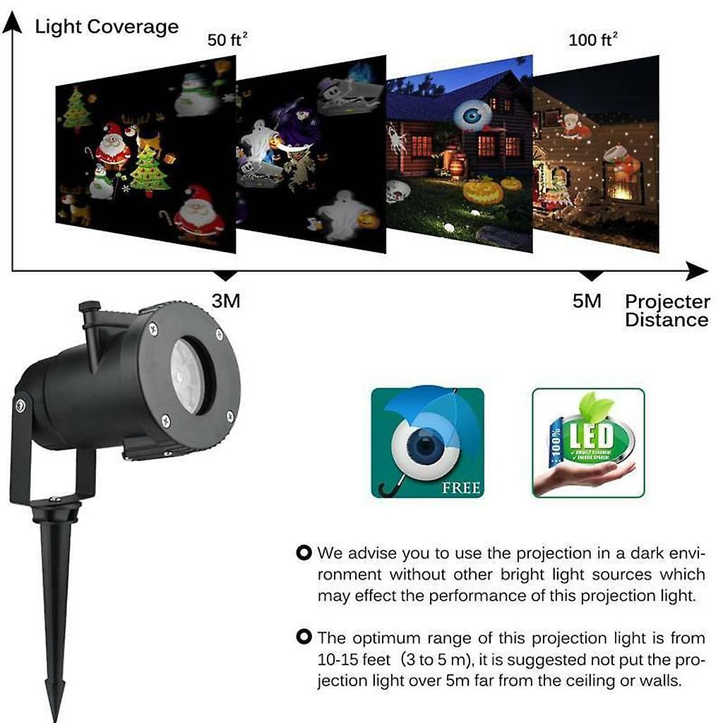 Ocean Wave Christmas Projector Lights 2-in-1 Moving Patterns | Fruugo DK