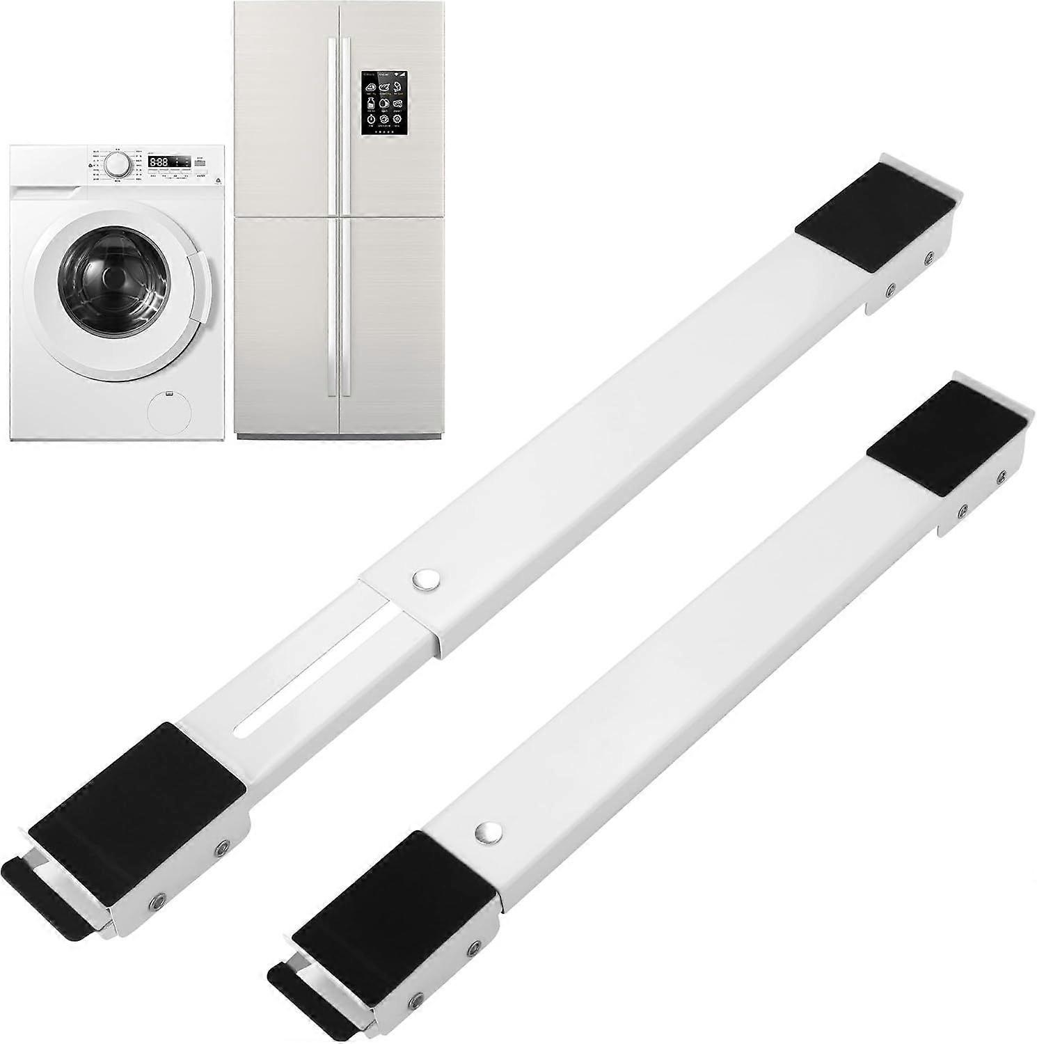 Pieces Washing Machine Base, Adjustable Washing Machine Stand, With Non-slip Rubber, Suitable for Washing Machines, Refrigerators, Sofas and Cabinets.