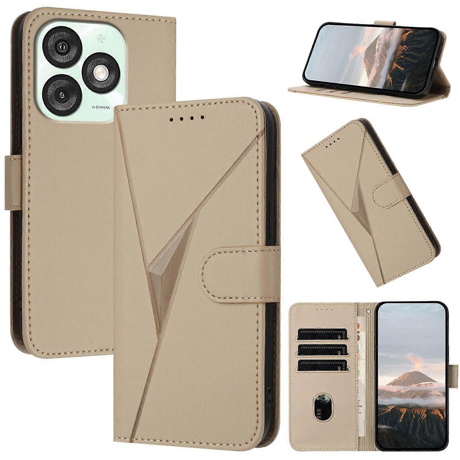 Triangle Pattern PU Case For Itel A50
