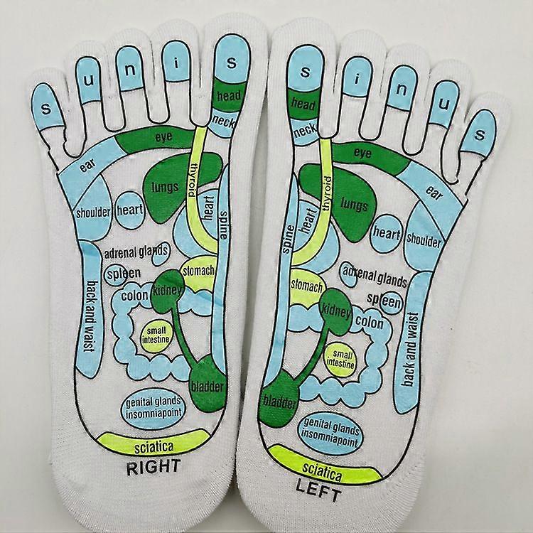 指圧フットマッサージ滑り止め通気性フィットネススポーツソックスマッサージスティック付きサーマル指圧ソックス