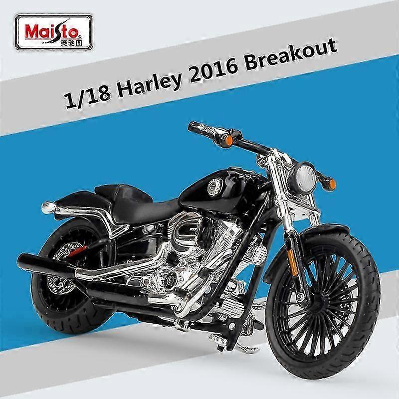 1:18 Harley Davidson 2016 Breakout Alloy Μοτοσικλέτα Μοντέλο Προσομοίωση Diecast Metal Μοτοσικλέτα Μοντέλο Συλλογή Παιδικά Παιχνίδια