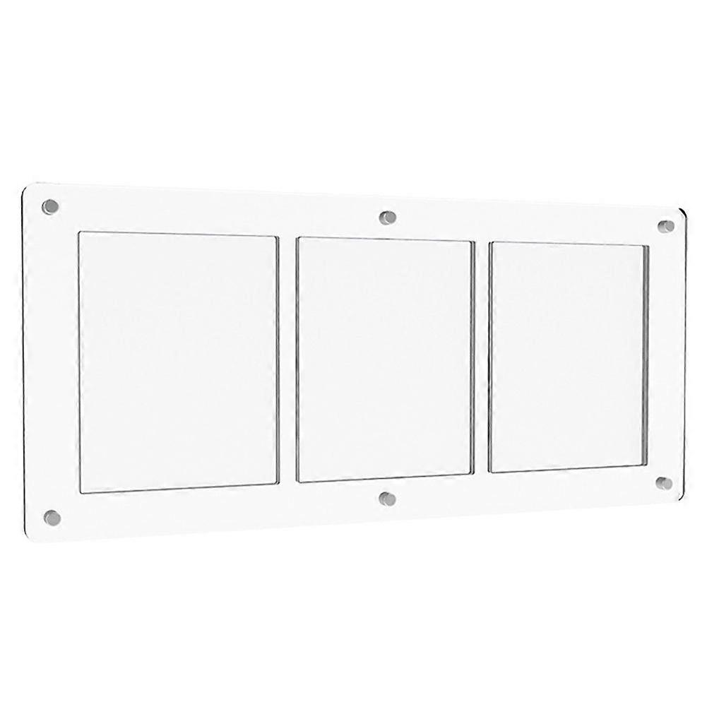 Acrylic Three-Frame Card Holder Magnetic parent Card Display Stand 35PT Universal Card Brick for Rare Card Storage