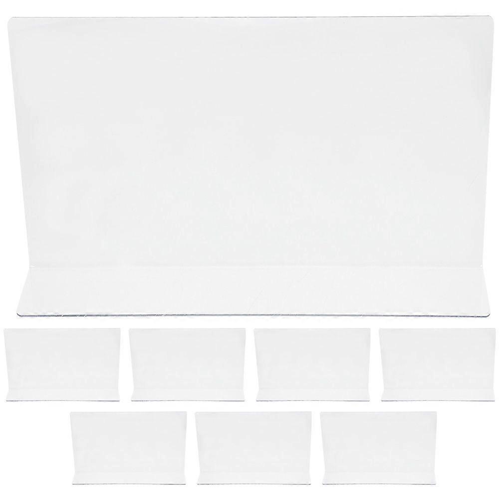 8 pcs Plastic Shelf Dividers Clear Closets Shelf Divider Shelf Separators