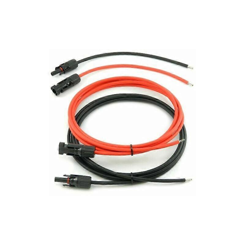 Professional connection cable 6mm² for charge regulators and solar modules with plug and sheath 2m - 6mm²