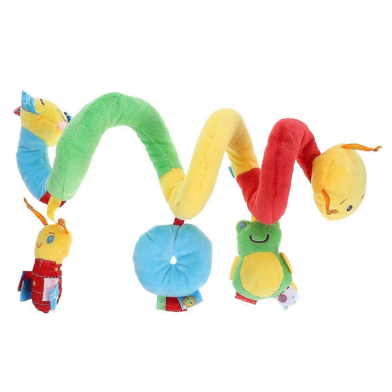 Kid Baby Crib Cot Pram Hanging Rattles Spiral Stroller&Car Seat Toy with Ringing Bell