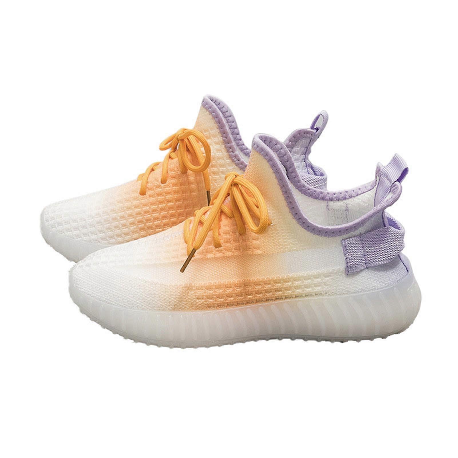 Gradient Color Mesh Shoes Breathable Lightweight Comfortable Fashionable Casual for Women