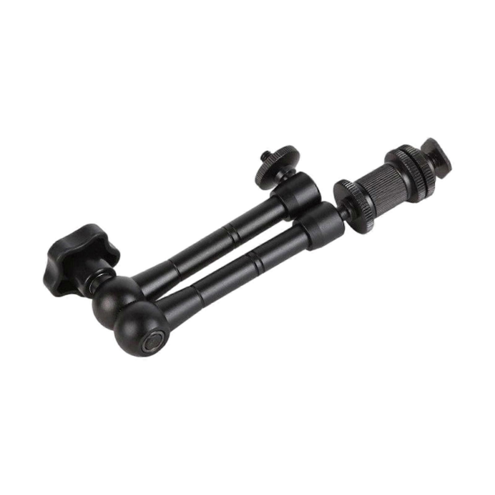 7inch/11inch Articulating Arm with Double Rotate Heads Metal Clamp for Cameras Lights Mount Angles Adjustments