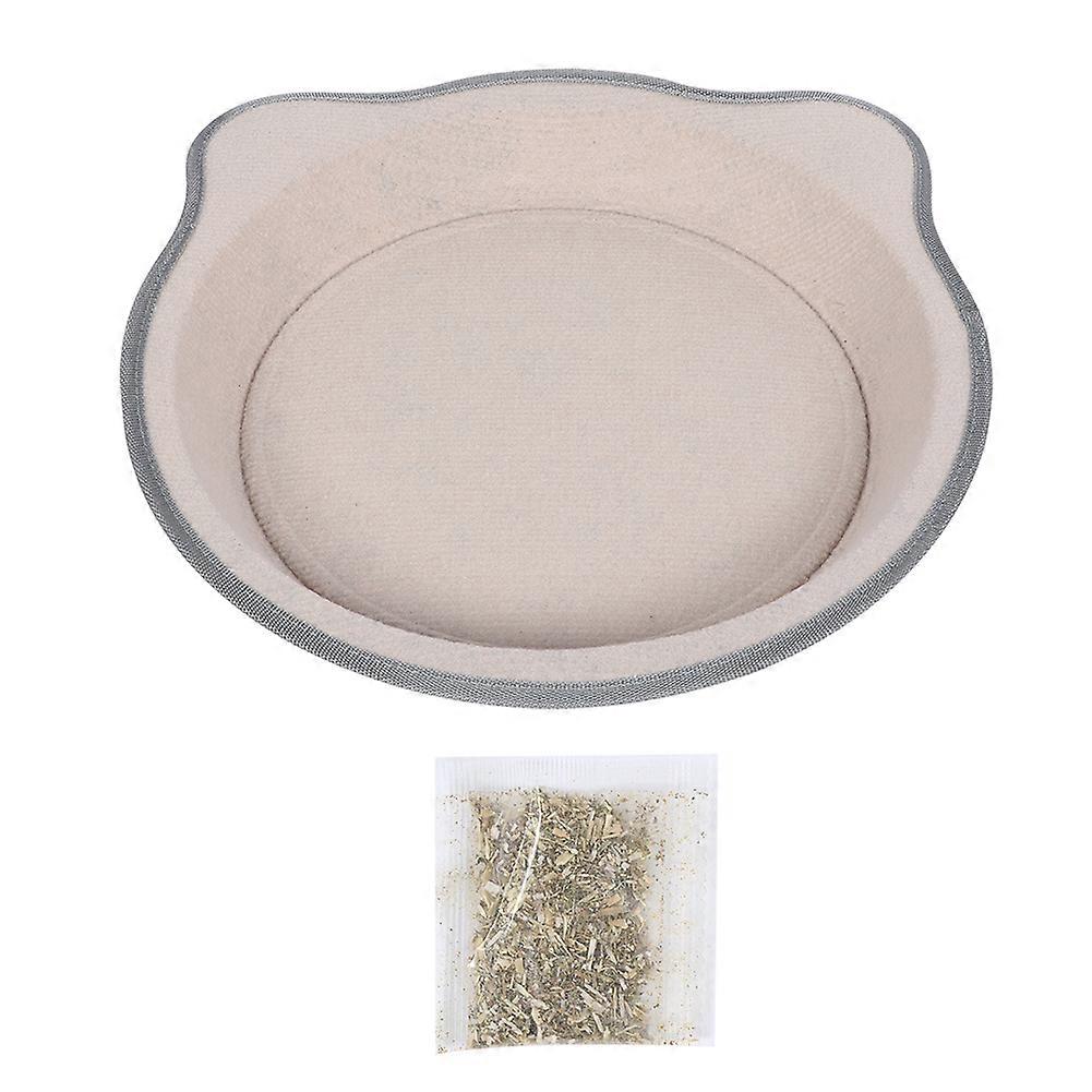 Cloth Cat Face Shape Bed for Winter Comfort, Warm Felt Cat Nest House with Catnip for Pet Cats, Soft and Cozy Design