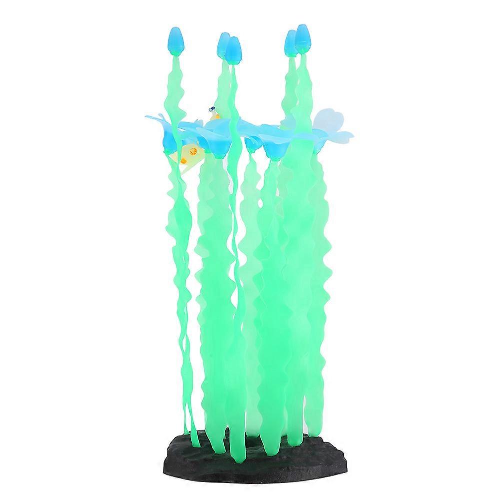 Emulation Seaweed Fish Tank Aquarium Decor - Green Color, Realistic Design, 10 Inch Size, Non-Toxic Material