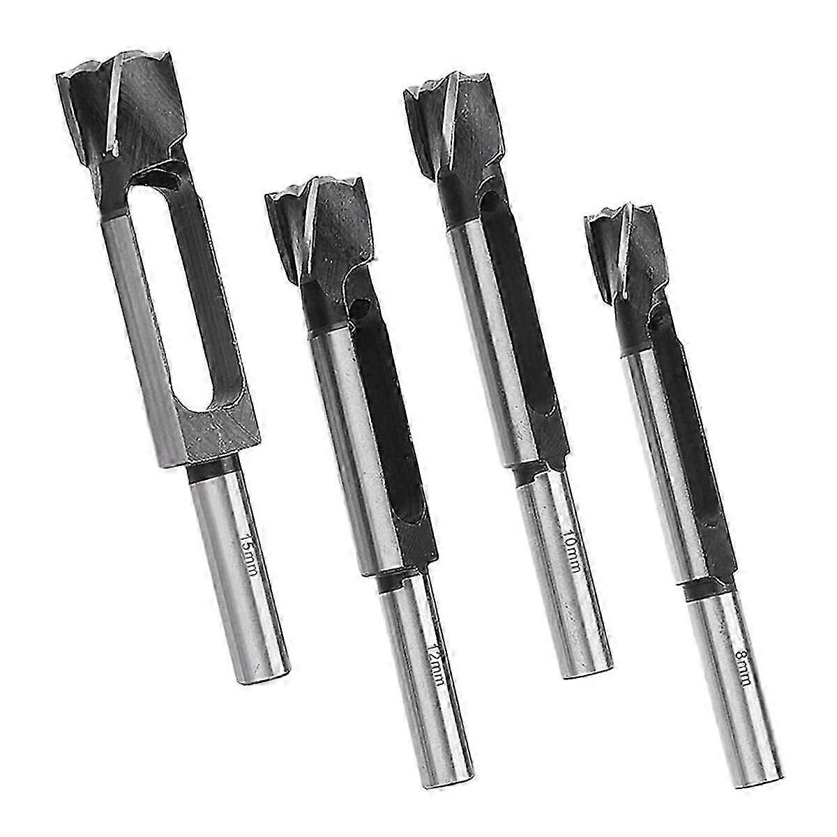 4 قطع 8 10 12 15 مم قطع المكونات الخشبية مع 13 مم عرقوب لسان وتد أدوات قطع النجارة الدكتور