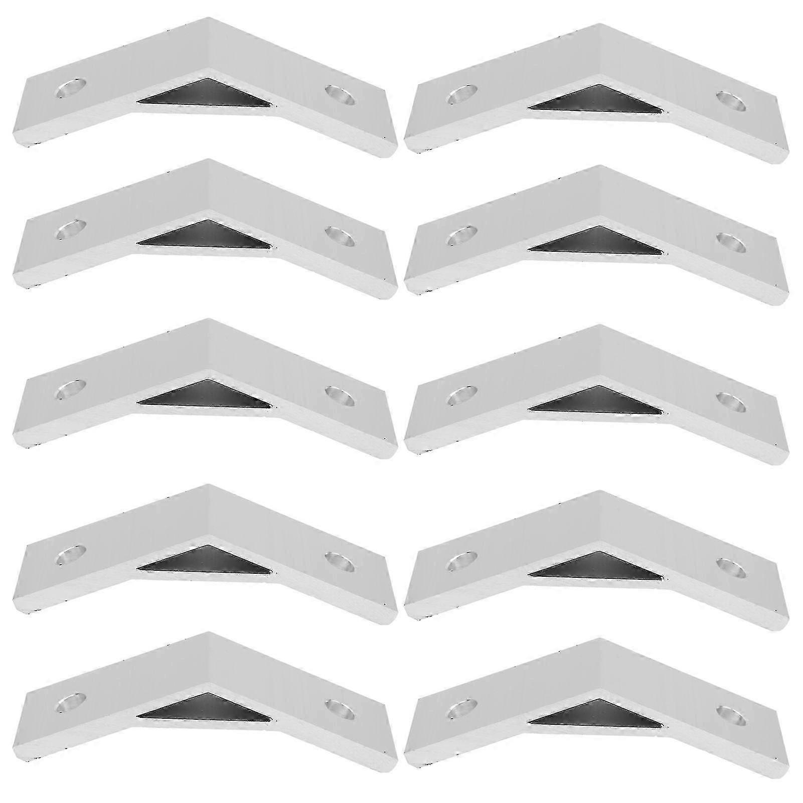 10pcs 135 Degrees Bracket Angle Aluminum Alloy Corner Braces Bracket Connector Bracket