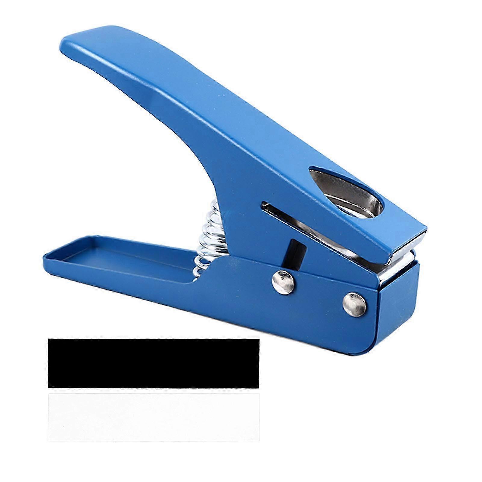 Guitar Pick Hole Puncher Size Adjustable Multifunctional Portable Guitar Pick Cutter Maker Blue