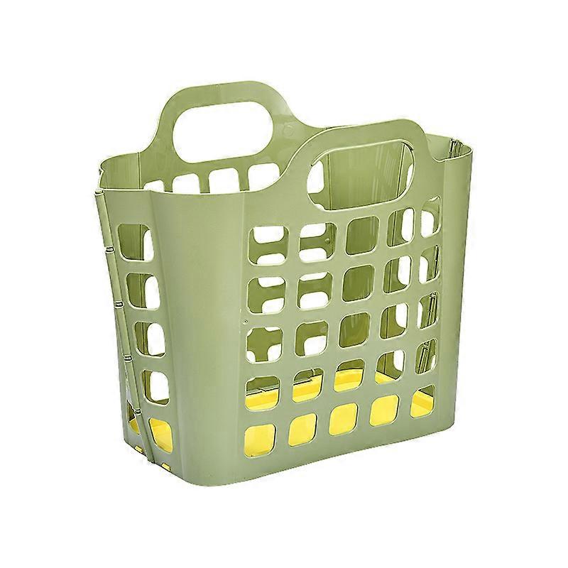 Tall Plastic Hamper, Portable Round Bin with Movable Handles for Streamlined Laundry Management