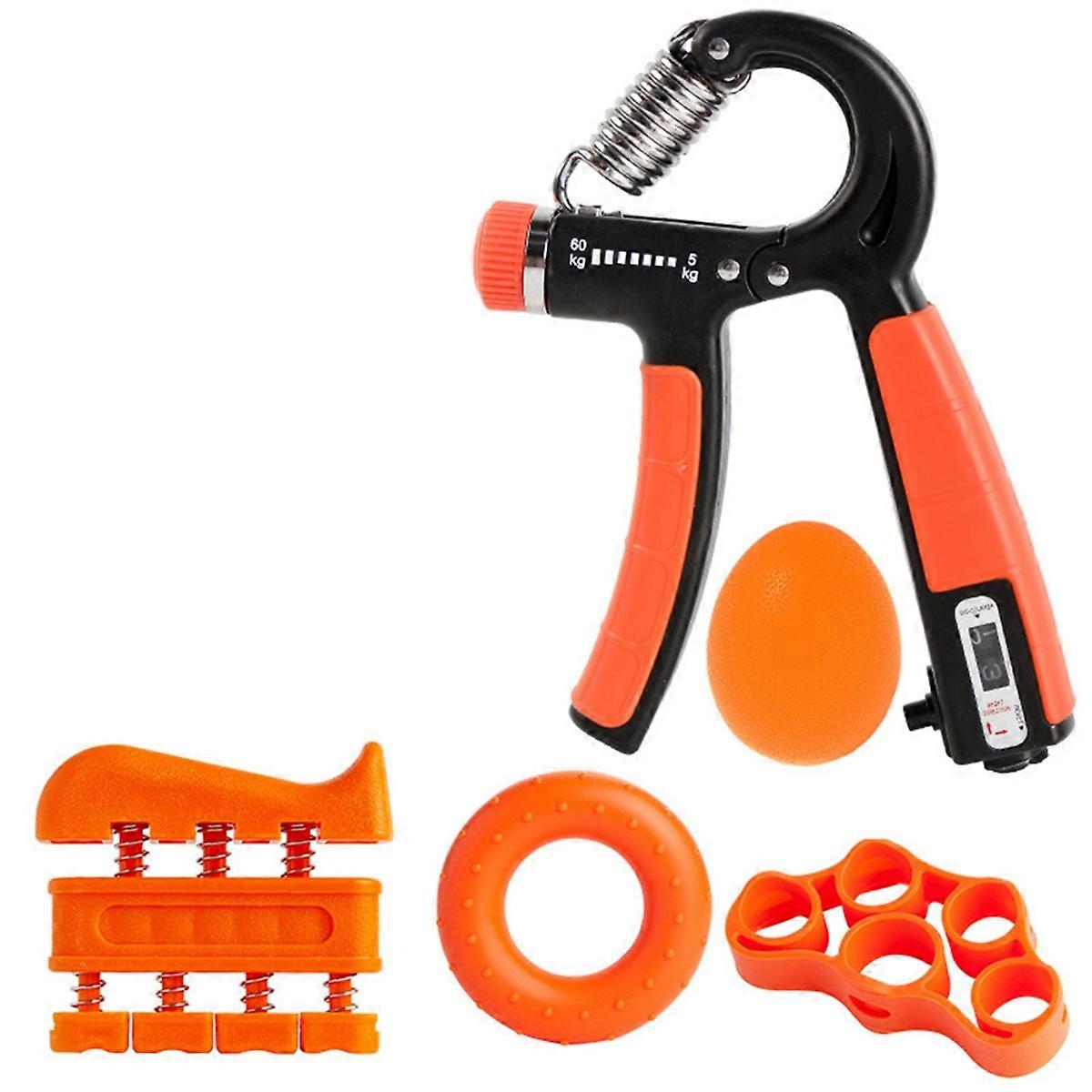 Ensemble de cinq appareils de fitness pour poignets, couleur orange