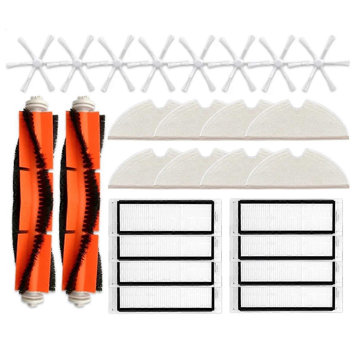 For XIAOWA E352 Robot Main Brush Side Brush Hepa Filter Mop Cloth