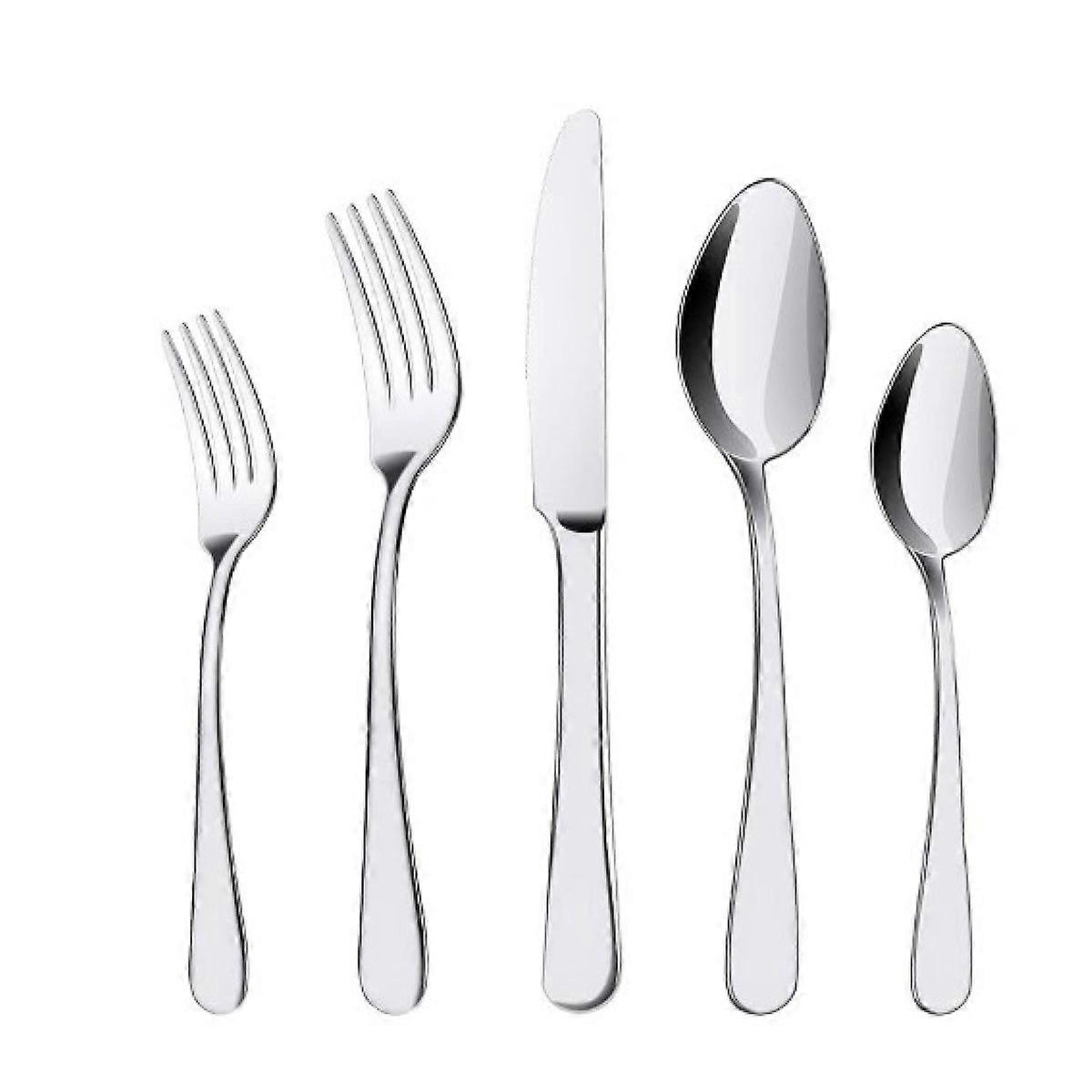 Stainless Steel Cutlery Set, Elegant Design, Rust Resistant Silverware