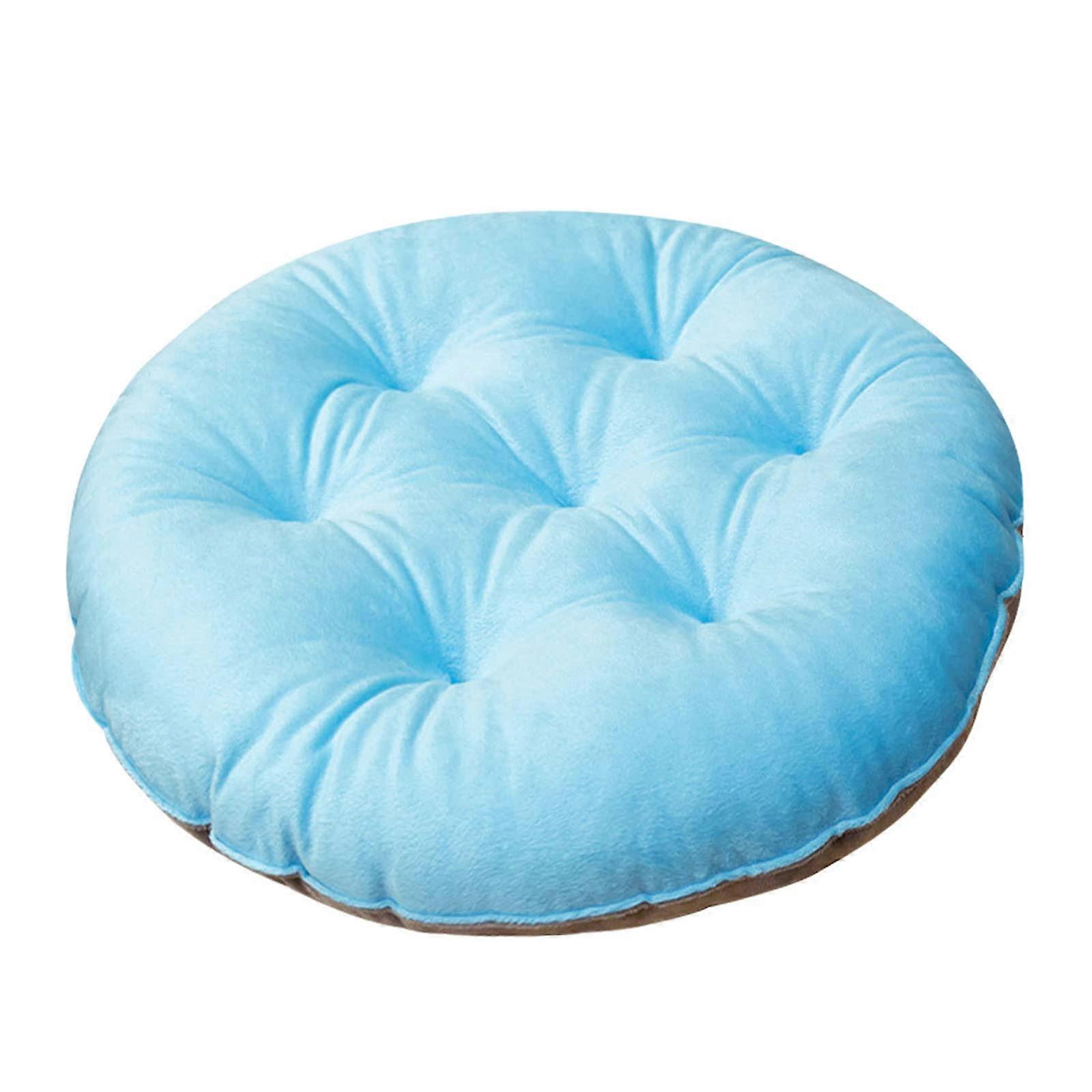 Kitchen AntiSlip Memory Foam Dining Chair, 18inch large seat cushion, soft texture, nonslip back for kitchen, office (B Blue).