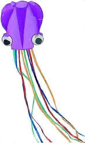 Multi Tail Purple 400cm Kite -Portable Octopus Kites Nylon and Polyester Material