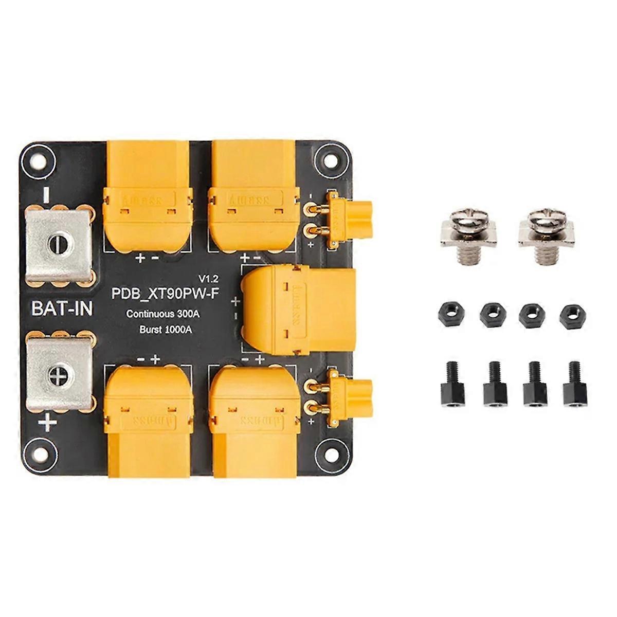 For Power Distribution Board (PDB) 300A Side Entry for Adapter Cable Pre-Soldered with XT90 & XT30