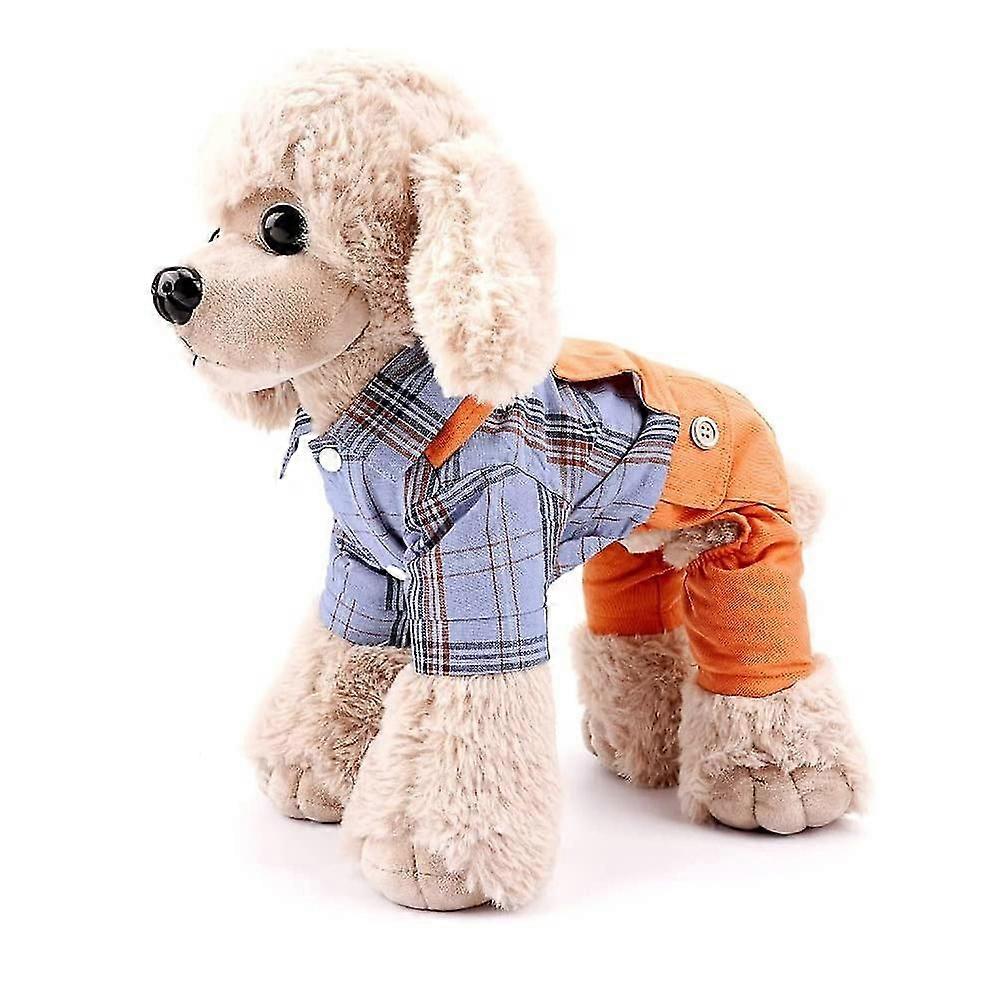Pet Clothes Spring Clothes Plaid Shirt Dog
