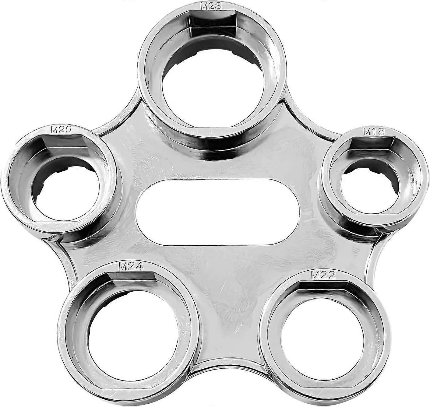 1pcs Silver Aerator Mounting Wrench 10 Sizes Zinc Alloy Universal Aerator Regulator Service Wrench Replacement Aerator Faucet Strainer Aerator Wrench