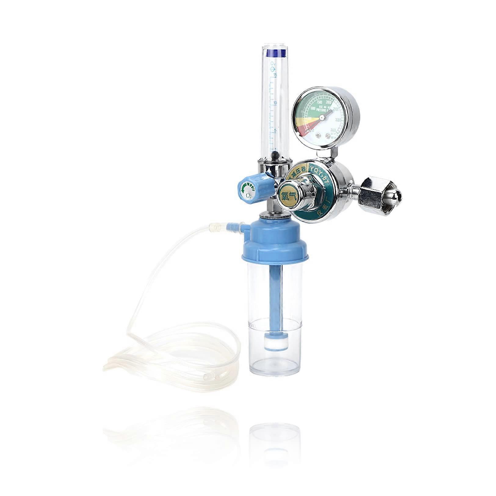 Air Regulator, Oxygen Pressure Gas Regulator Inhaler BSP 5/8' Inhalator Oxygen Gauge Meter