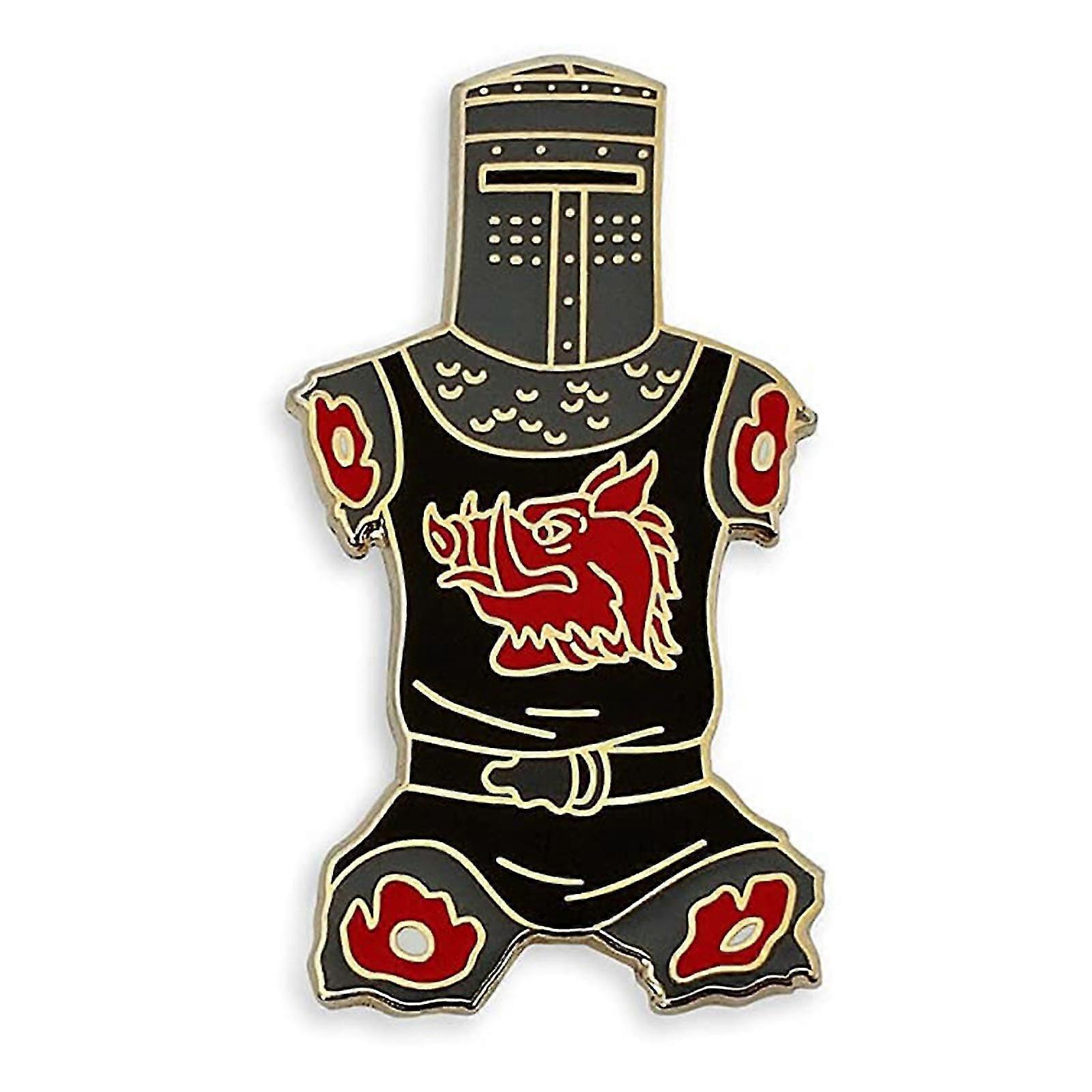 3.5cm/1.38in Length Enamel Lapel Pin Black Knight Badge Just A Flesh Wound Pin