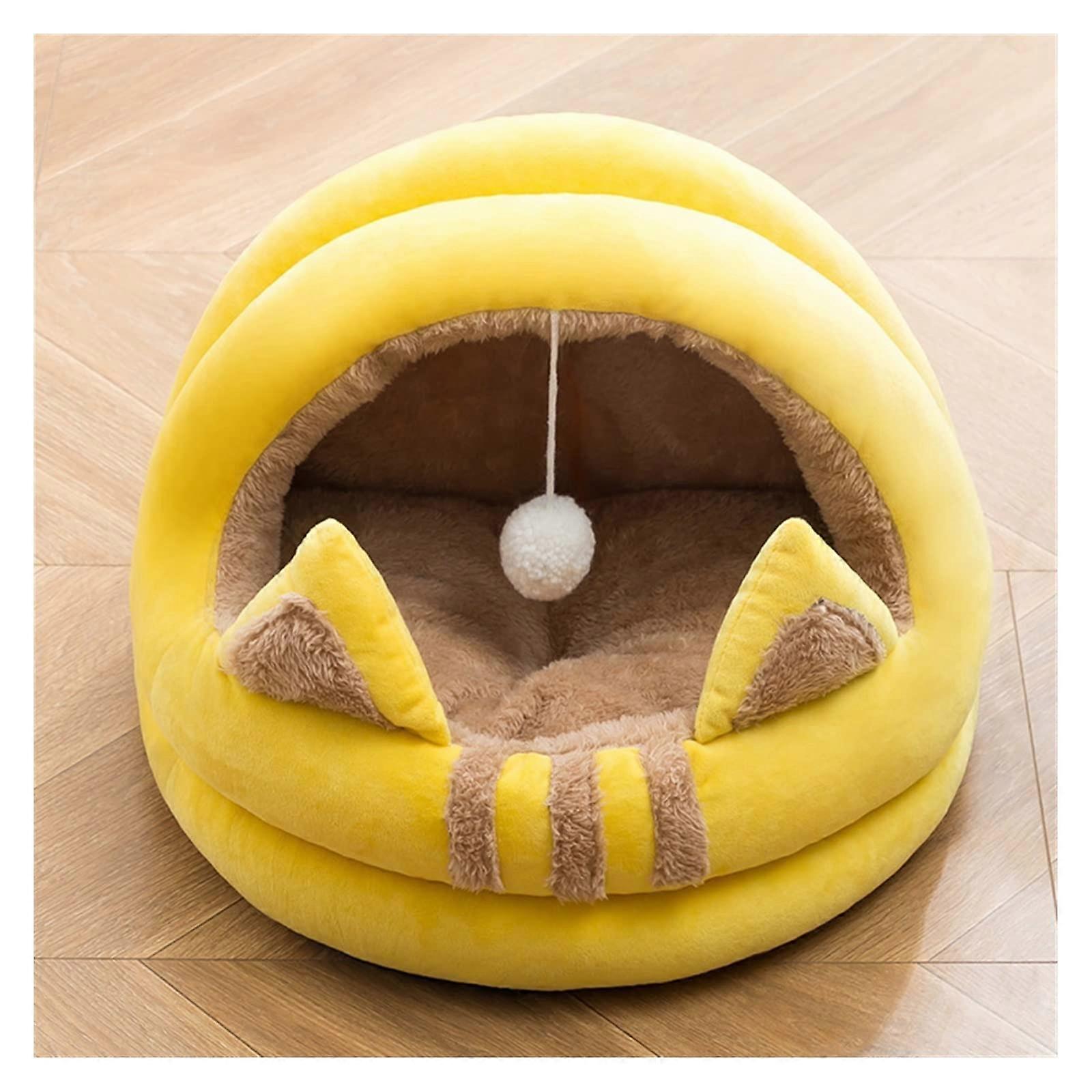 Pet Mat Plush Cat Litter Mat, Semi-Enclosed Design, All-Season Use, Cat and Small Dog Bed