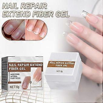 Nagelversterkende vezelgel voor verbeterde duurzaamheid, heldere bouwgel voor dunne nagels, ideaal voor het herstellen en versterken van uw manicure