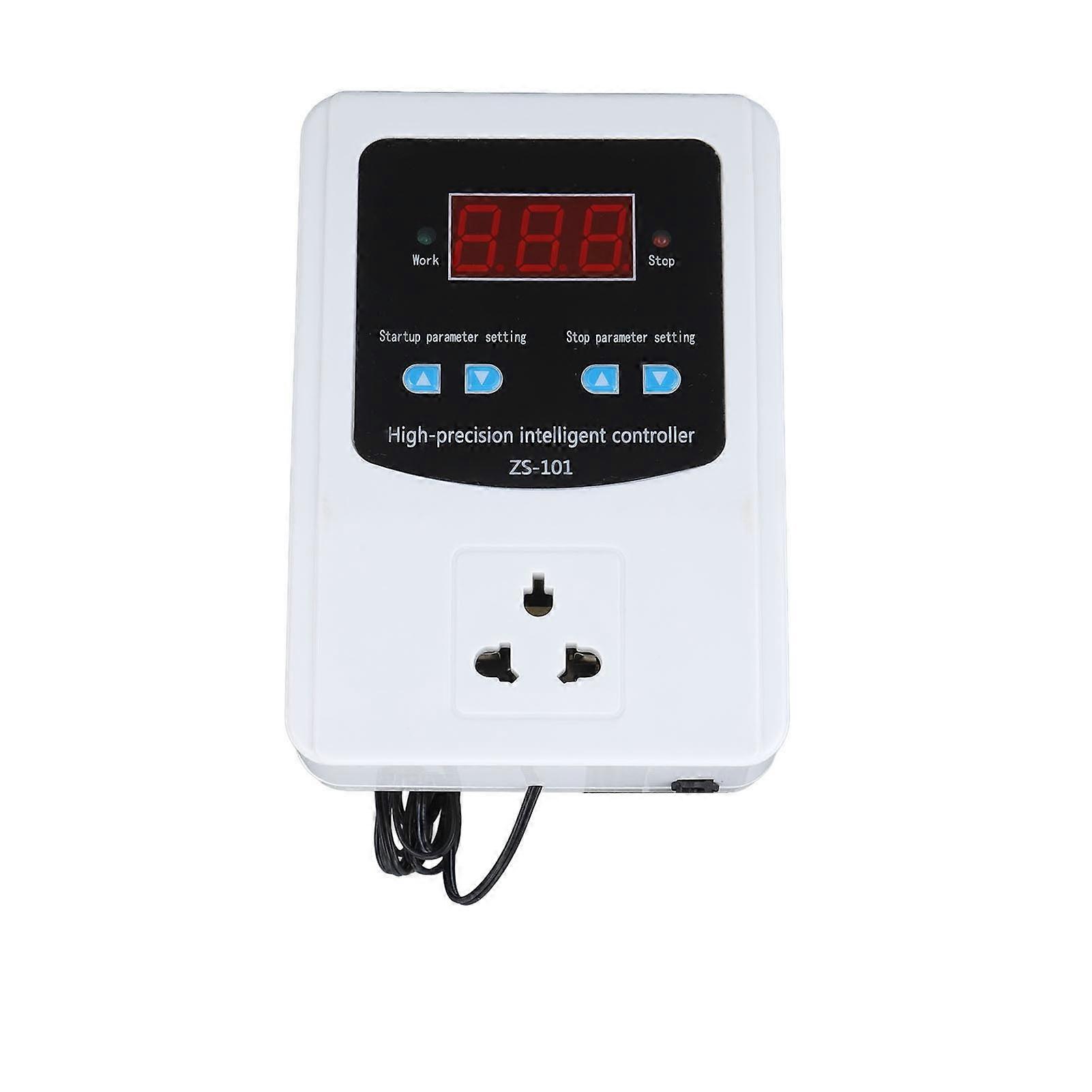Digital Temperature Controller LCD Display Intelligent Thermostat 1500W 220V 10A High-Precision Air Control Unit for Aquariums Ventilation Farmin