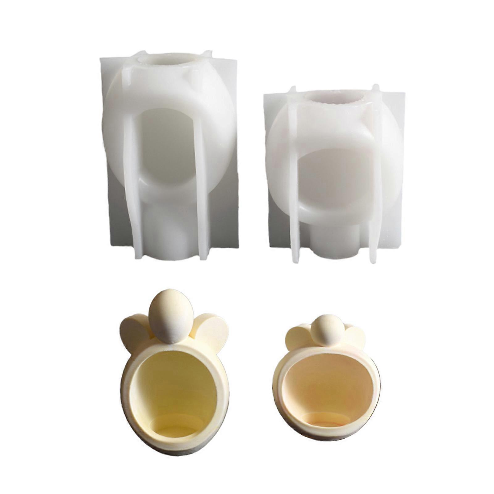 2pcs Silicone Mould for Creating Distinctive Angelic Wing Candle Holders Suitable for Home and Event Decorations Multicolor