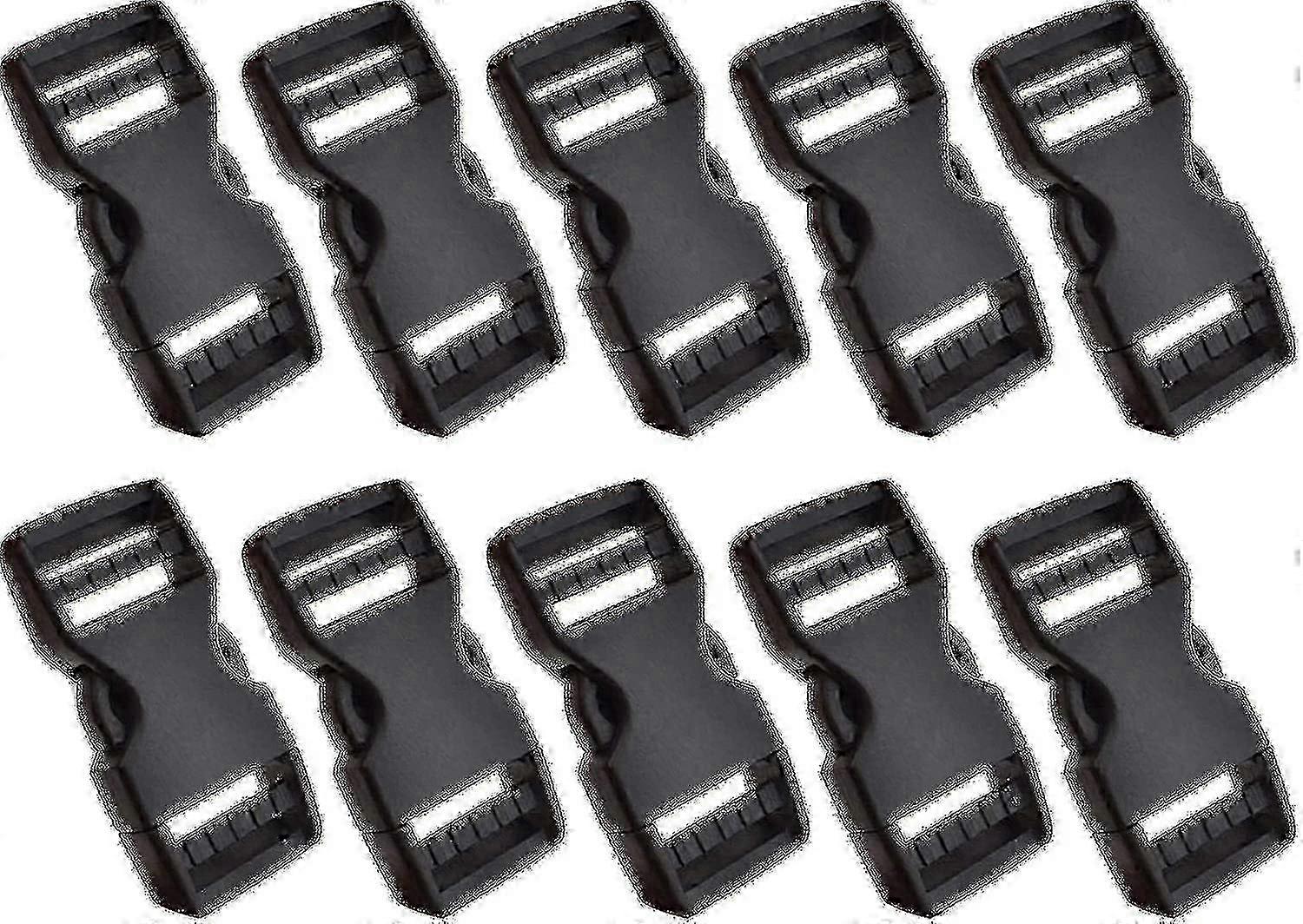 10pcs Adjustable Plastic Quick Release Buckles for Backpacks Luggage No Sew Clips