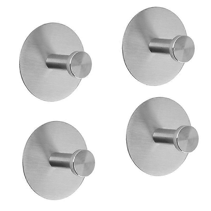 Stainless steel adhesive wall hooks can be fixed without drilling
