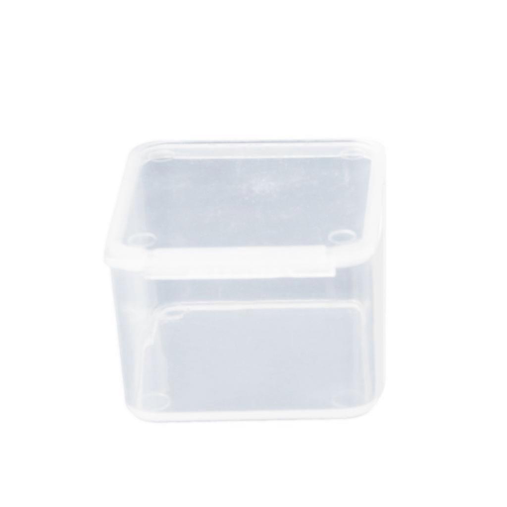 Small Square Clear Plastic Jewelry Storage Boxes Beads Crafts for Case Container