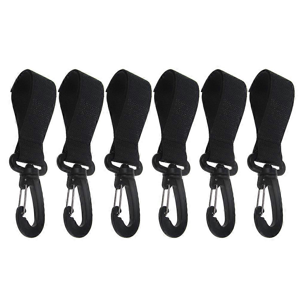 6PCS Kayak Paddle Keeper Oar Webbing Strap Holder Snap Clip For Paddleboard Inflatable Boat Paddle Accessories