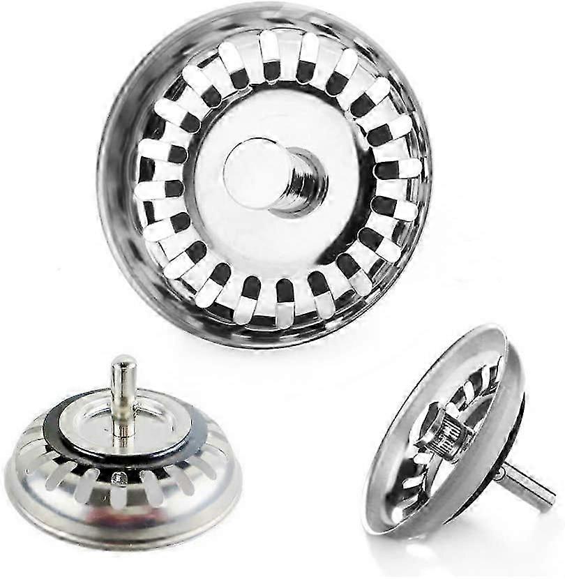 غطاء مصفاة حوض المطبخ ، قطر 79 مم ، ستانلس ستيل