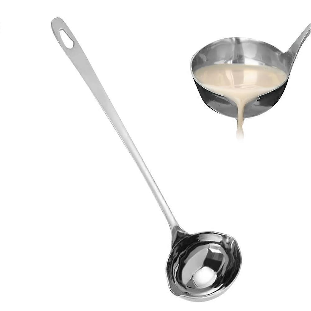 Soup Ladle Large with Pouring Spout Steel Stainless Deep Spoon, Kitchen Aid