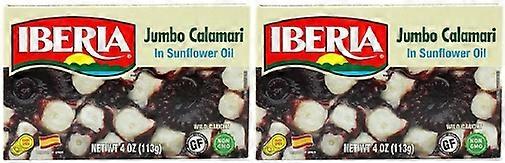 Iberia Jumbo Calamars à l’huile de tournesol Calamar Jumbo Pack de 2