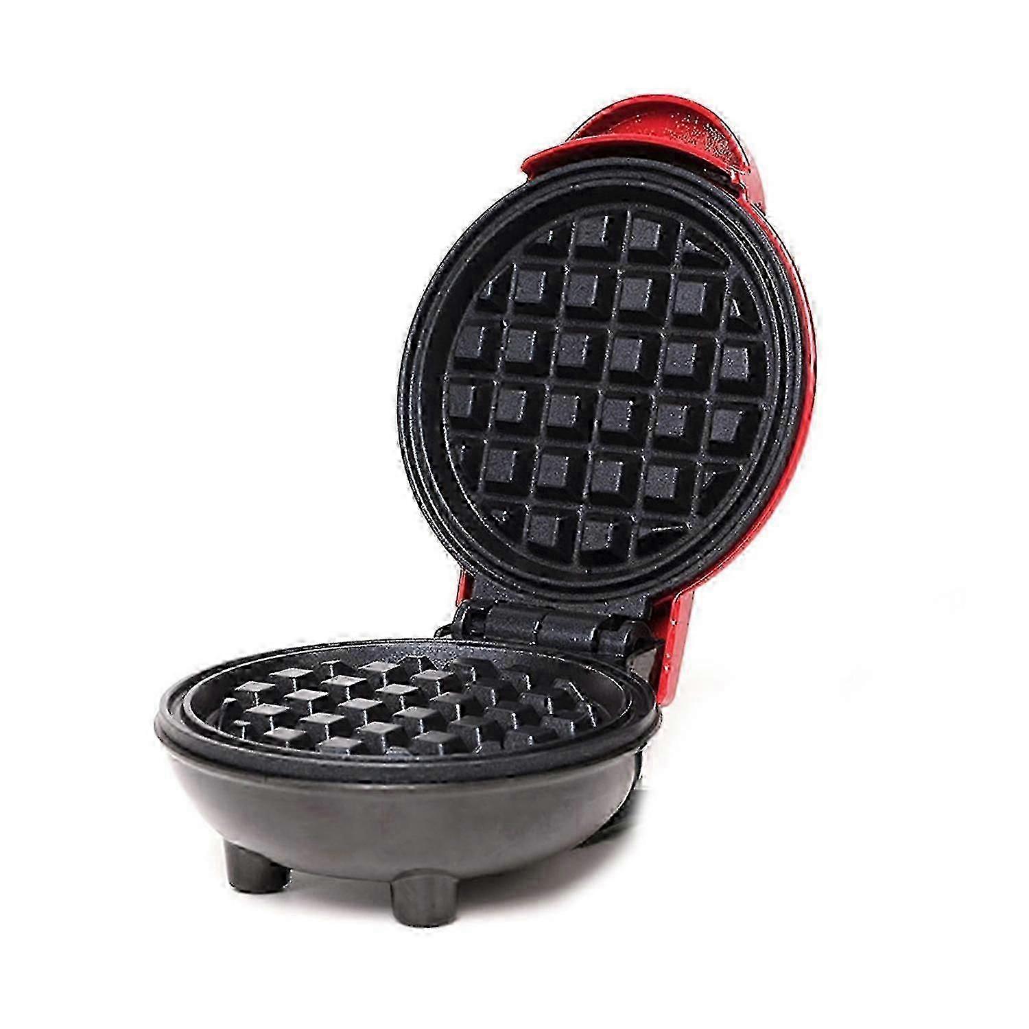 Mini Electric Waffle Maker, Portable Electric Non-Stick Waffle Iron, Round Waffle Maker Grill Machin