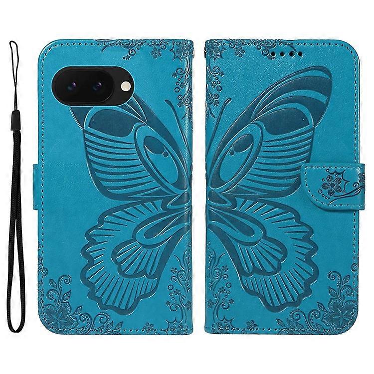 Compatible For Google Pixel 9a Case Butterfly Pattern Leather Wallet Flip Phone Cover