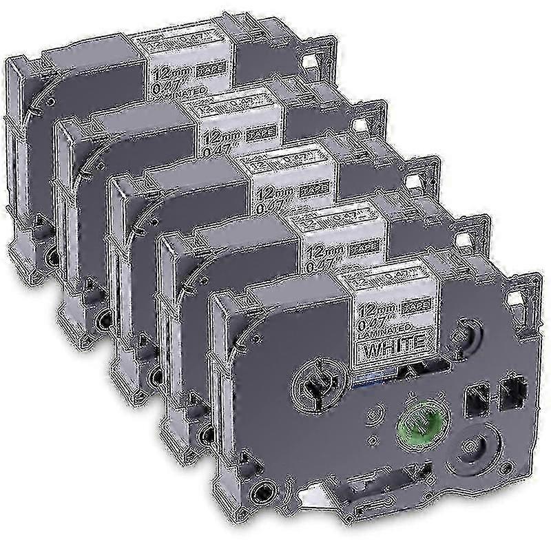 5-pack Label Maker Tape For Brother Tze-231 -231 Laminated P-press Label Maker Tape, For Model Pt D