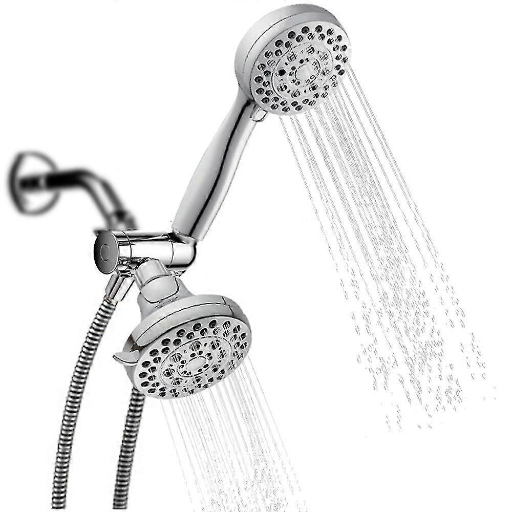 Handheld Shower Head Combo 5 Spray Settings High Pressure 3-Way Diverter