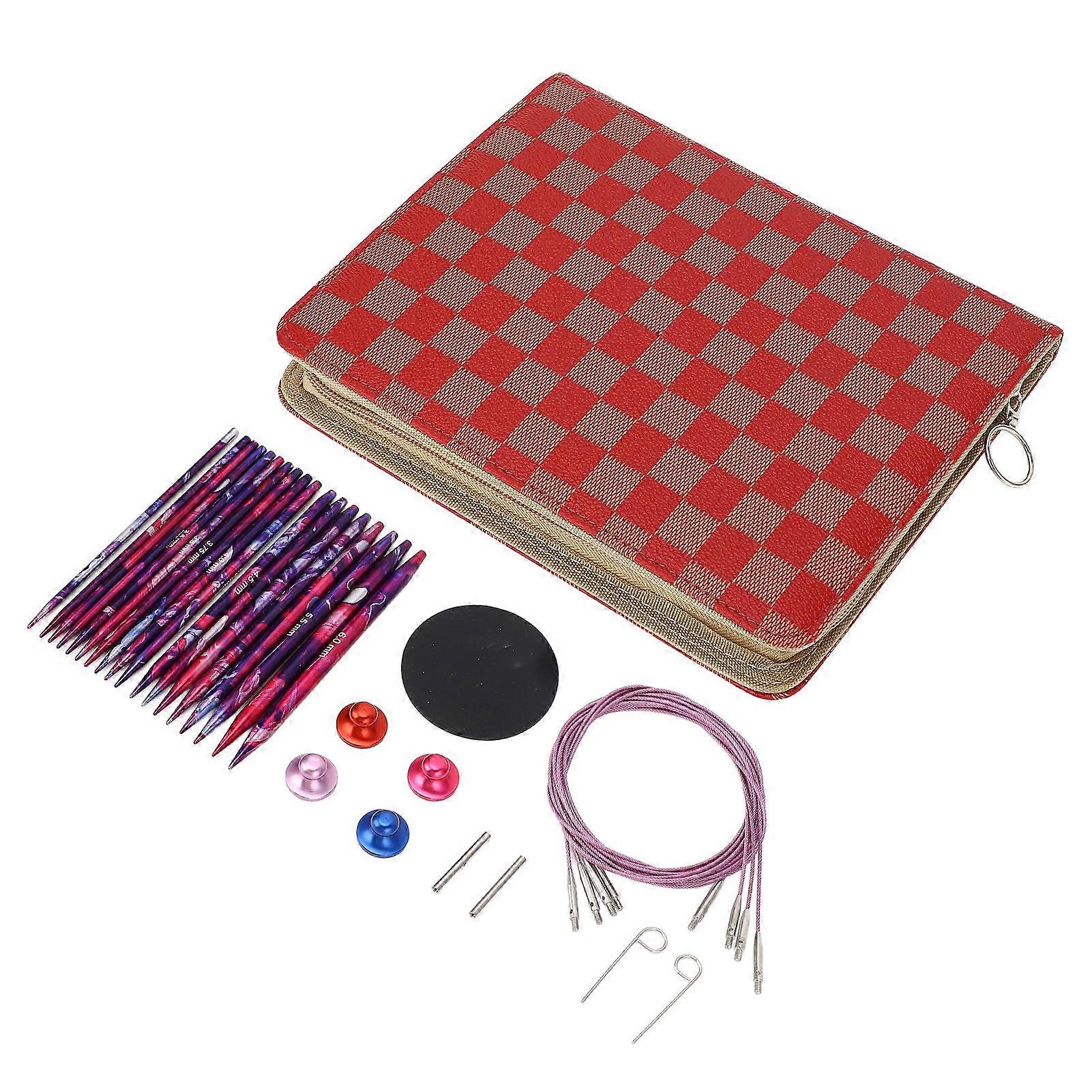 2025 Latest Model  Circular Knitting Needle Set Detachable 10cm Length 9 Pair