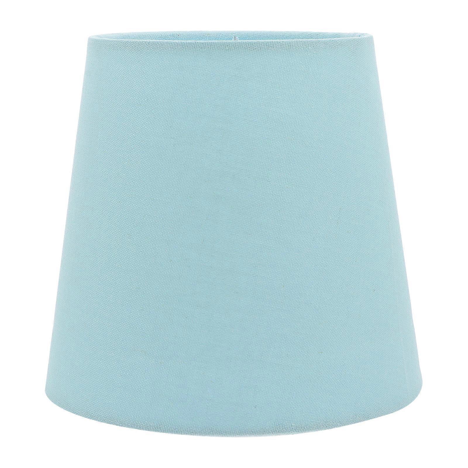Tyg lampskärmsskydd för golv- och bordslampor, små, isblå, ljusspridande, varm atmosfär