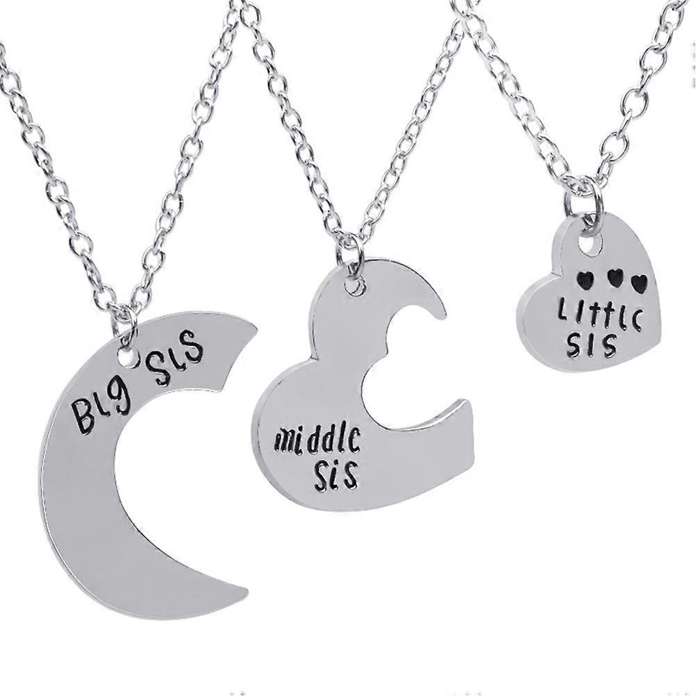 Connecting Heart Jewelry Set, Puzzle Style for Siblings, Resistant and Non-Fading Finish