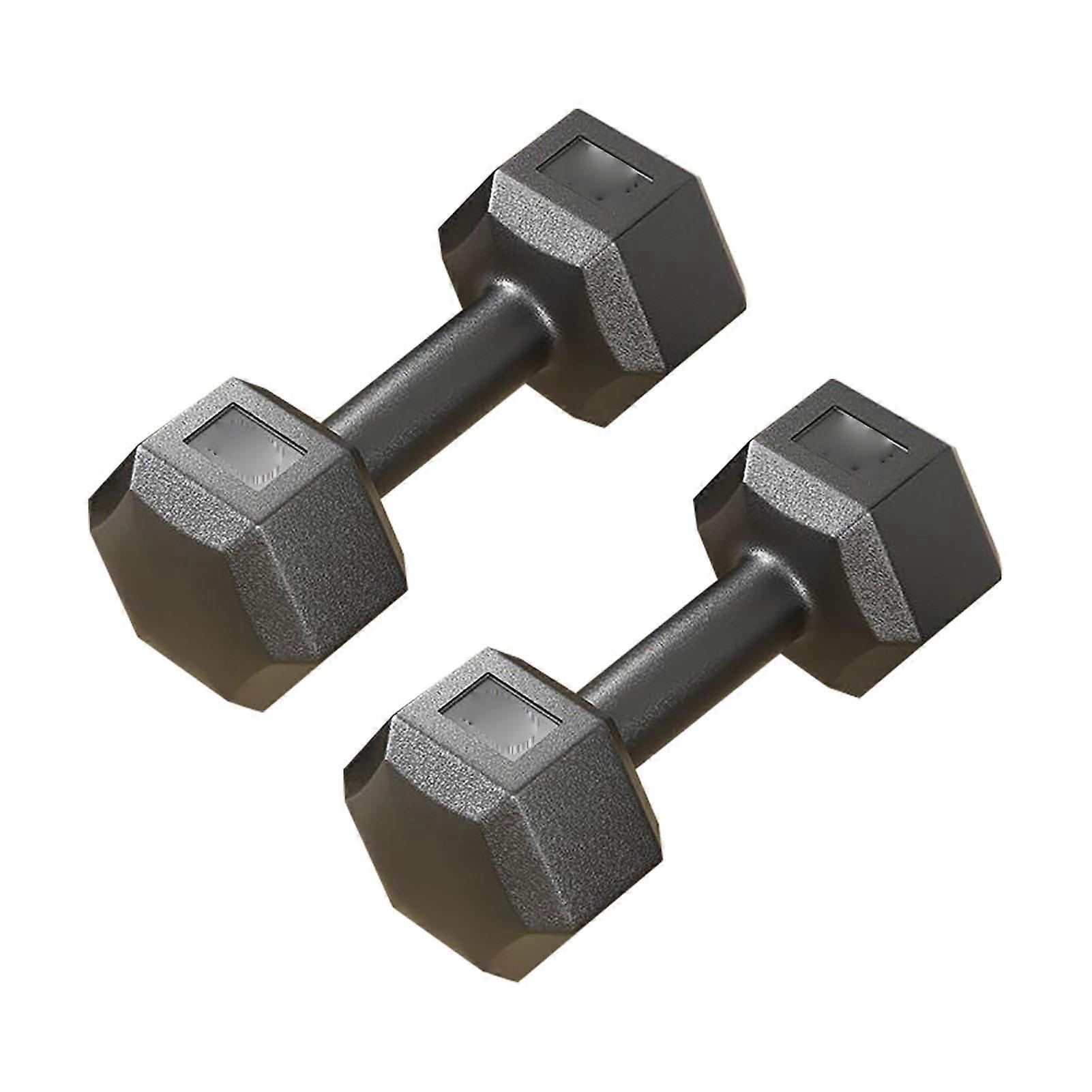 22lb Hex Dumbbell Set - PVC-Coated Cast Iron for Strength Workouts
