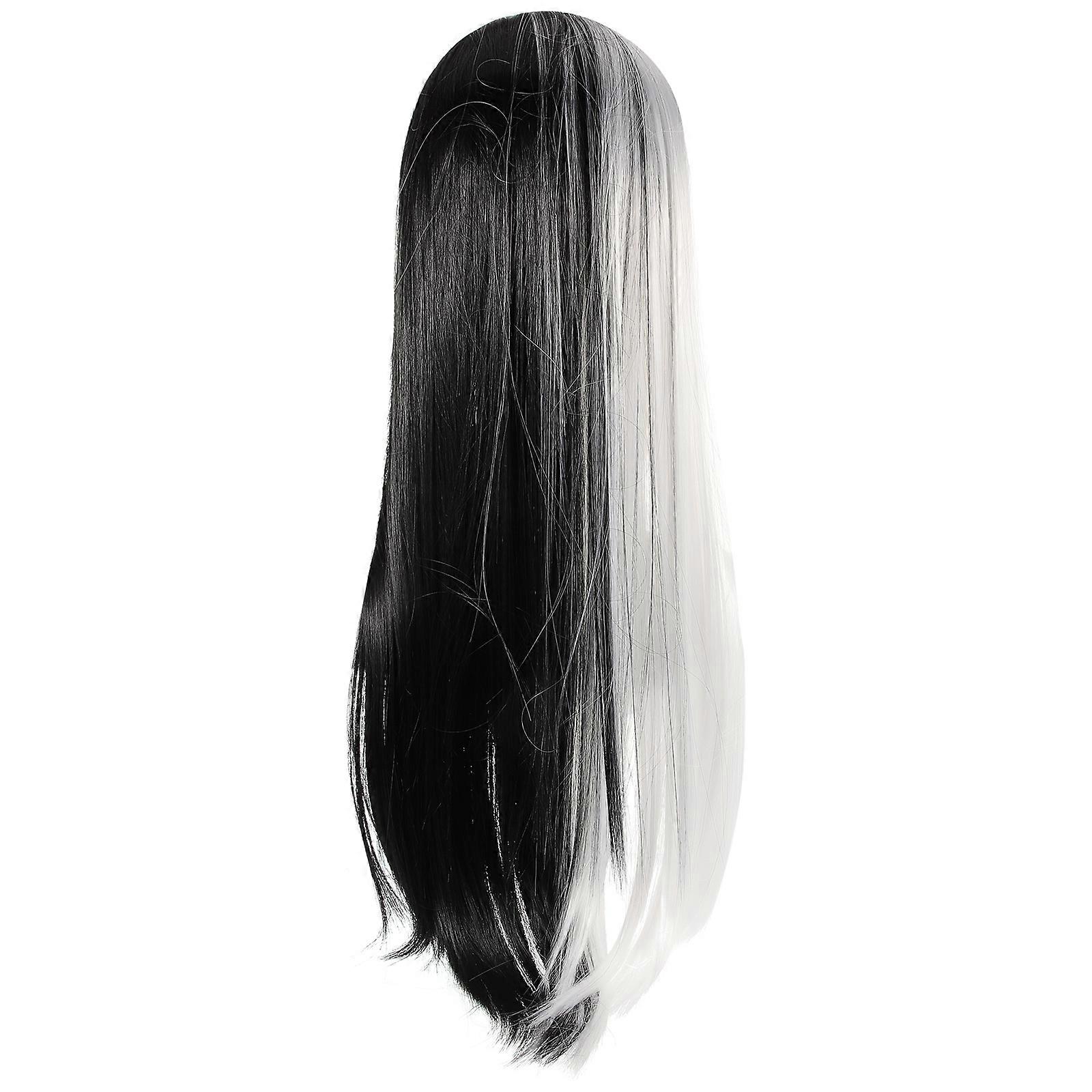 Women's Bicolor Wig, Comfortable and Skin-Friendly for Extended Use