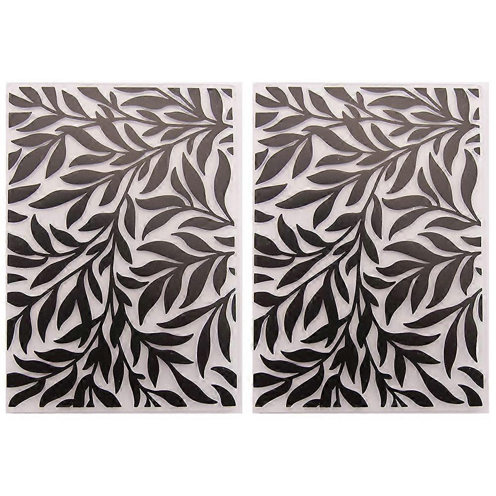 Scrapbooking Supplies Embossing Dies Stencil Folder for Paper Crafting Album Decoration with Branches and Leaves Pattern in .8x10.5cm 2Pcs