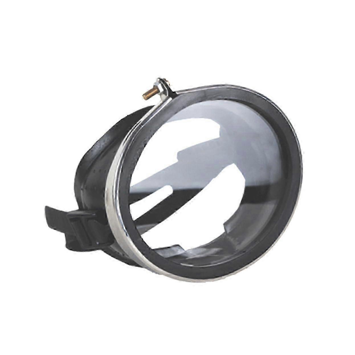 1 μάσκα κατάδυσης PC με πλαίσιο από ανοξείδωτο ατσάλι και γυαλιά κολύμβησης γυαλιά υψηλής ευκρίνειας για ενήλικες και εφήβους, περιλαμβάνει ωτοασπίδες κατά της ομίχλης